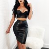 Two piece Leather Dress M7308