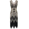Retro Sequins V-neck Evening Dress M30381