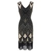 Vintage Sequin Tassel Dress Sexy M30380