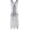Retro Sequins V-neck Evening Dress M30381