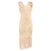 Vintage Sequin Tassel Dress Sexy M30380