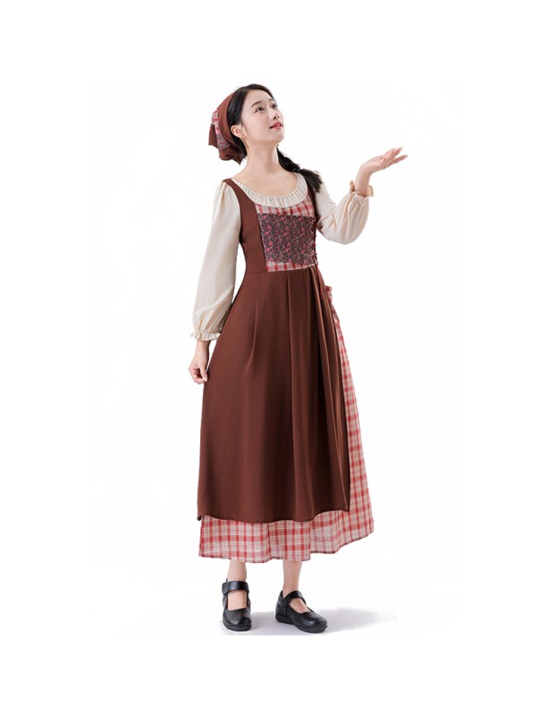 The Little Match Girl Halloween Medieval Role Of National Costume Stage Maid Costume  YM5837