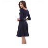 Pretty Fashion Office Lady Summer Casual Woman Dress With Belt