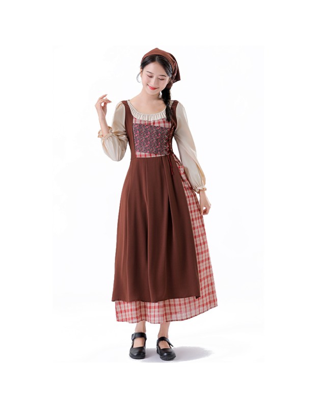 The Little Match Girl Halloween Medieval Role Of National Costume Stage Maid Costume  YM5837