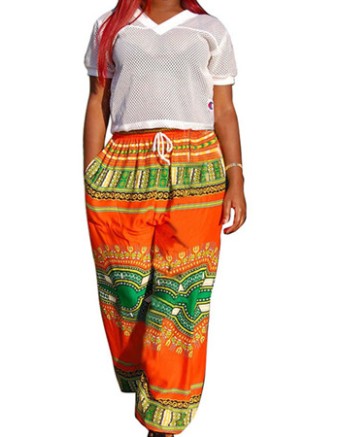 Sexy Bohemian totem printed casual pants wide leg pants m88048