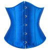 Sexy women solid satin underbust corsets plus size black white M1743