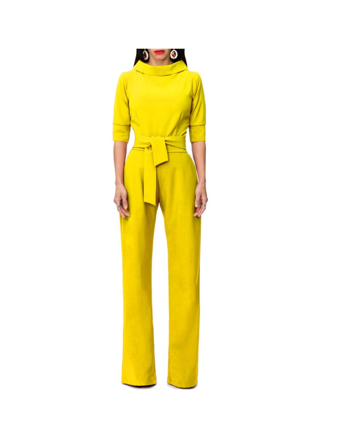 Women Office Lady Jumpsuit M8189