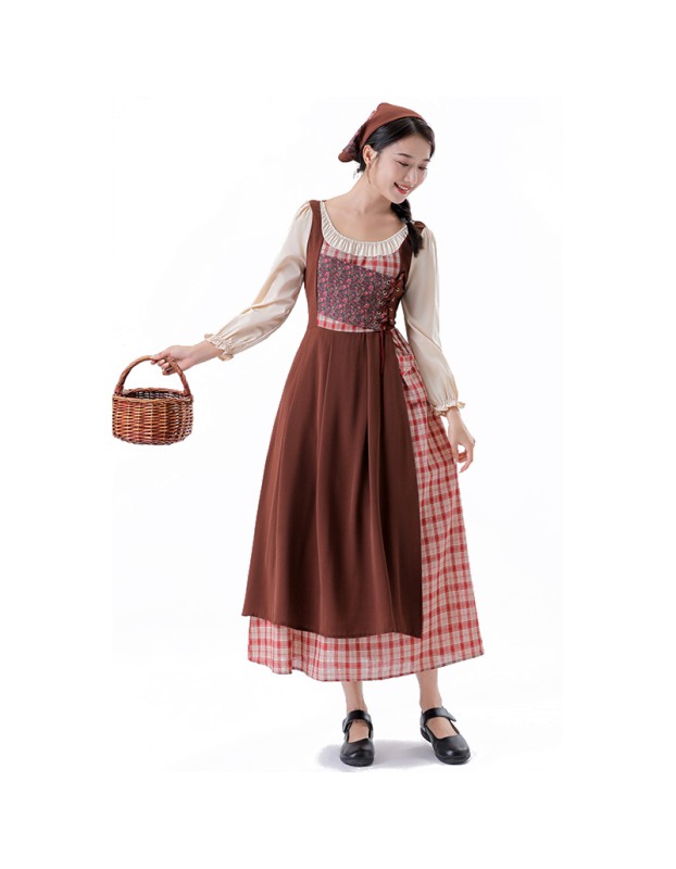 The Little Match Girl Halloween Medieval Role Of National Costume Stage Maid Costume  YM5837