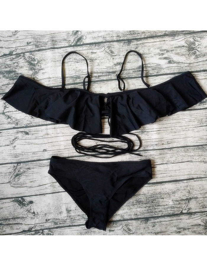 2017 New two piece Strappy Bathing Suit micro bikini Set Swimwear Women Sexy