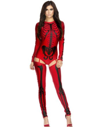 Fashion Skeletons Dancing Costume For Halloween