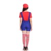Super mario Bib short  costume for summer party fanny Mario jumpsuits with hat M40257