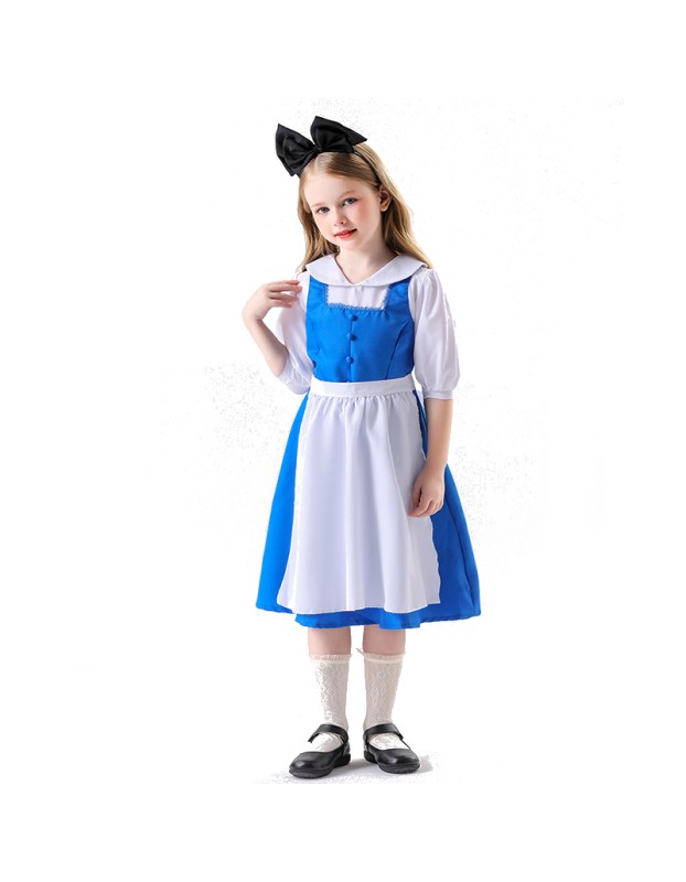 Beauty And The Beast Belle Maid Costume Cosplay Cosplay Alice Dress Halloween Show Costume YM0929 YM0930