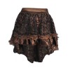 Summer Fashion Lace Pleated Solid Color Women Skirt Plus-Size M31673