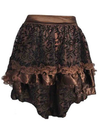 Summer Fashion Lace Pleated Solid Color Women Skirt Plus-Size M31673