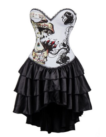 Sexy One Pieces Punk Corset Dress M1365