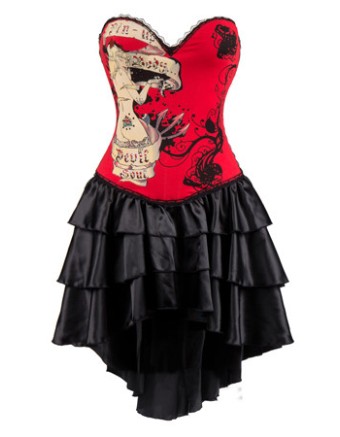 Sexy One Pieces Punk Corset Dress M1365