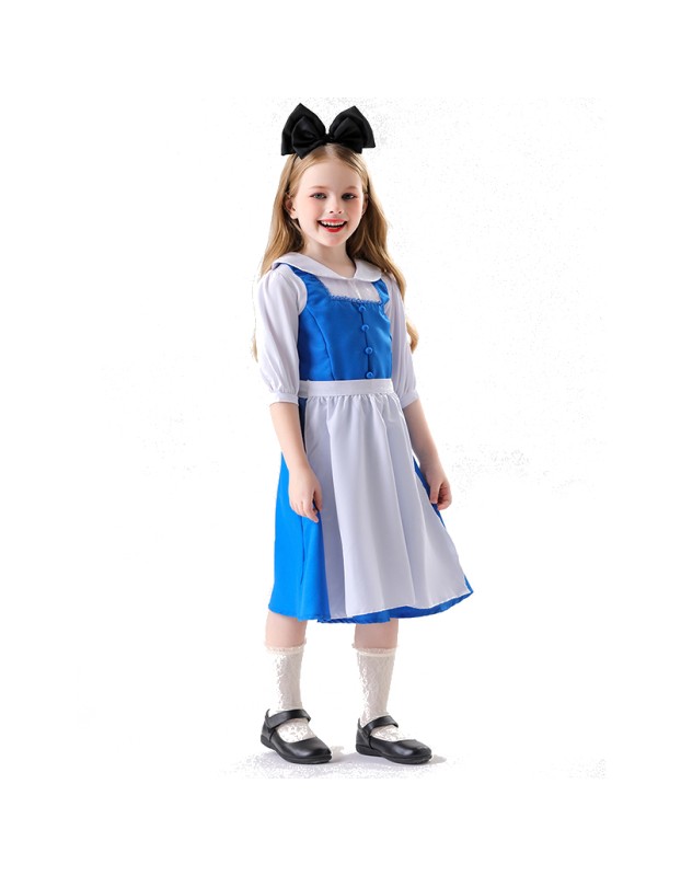Beauty And The Beast Belle Maid Costume Cosplay Cosplay Alice Dress Halloween Show Costume YM0929 YM0930