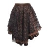 Summer Fashion Lace Pleated Solid Color Women Skirt Plus-Size M31673