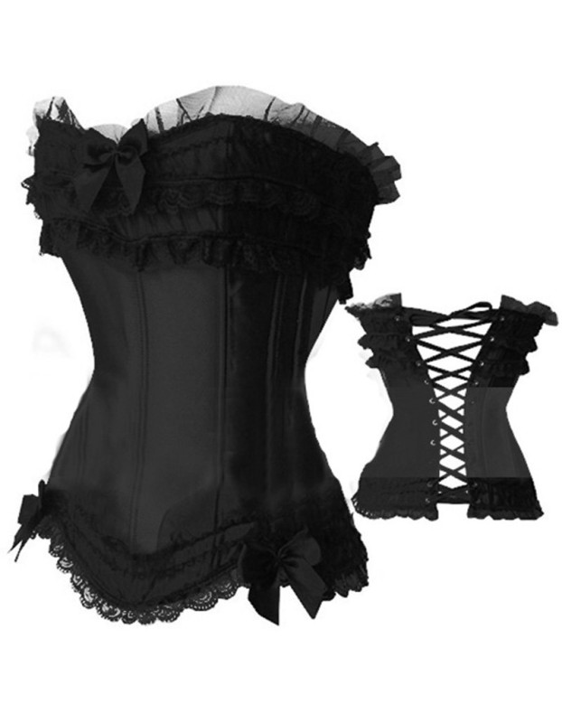 New style lace up overbust bustier corset M1667