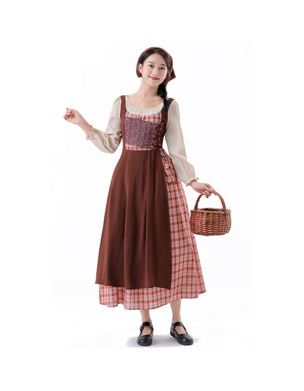 The Little Match Girl Halloween Medieval Role Of National Costume Stage Maid Costume  YM5837