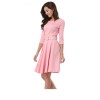 Pretty Fashion Office Lady Summer Casual Woman Dress With Belt