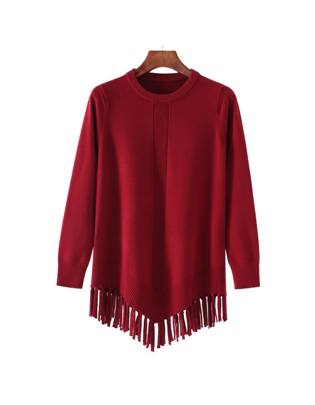 Women's Tassel Sweater Dress M2117