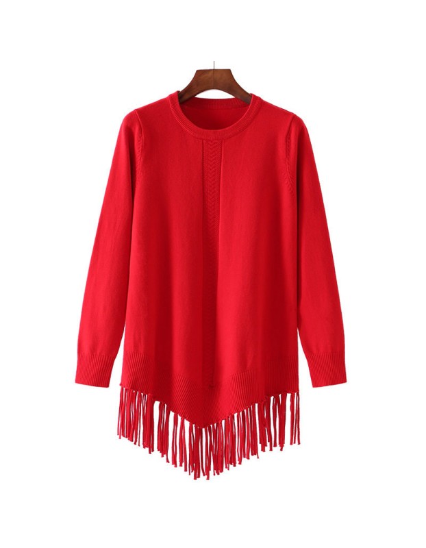 Women's Tassel Sweater Dress M2117