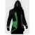 Black with green 
