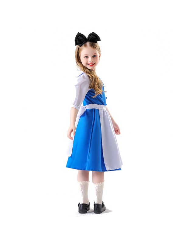 Beauty And The Beast Belle Maid Costume Cosplay Cosplay Alice Dress Halloween Show Costume YM0929 YM0930