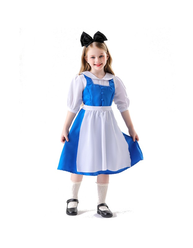 Beauty And The Beast Belle Maid Costume Cosplay Cosplay Alice Dress Halloween Show Costume YM0929 YM0930