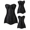 Steampunk Floral Jacquard Corset M1367
