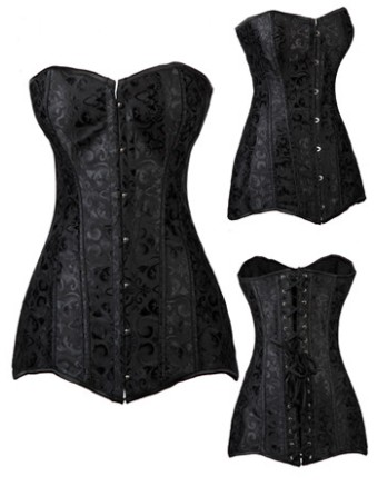 Steampunk Floral Jacquard Corset M1367