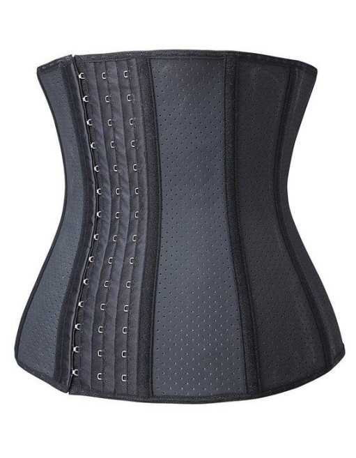Newest 9 Steel Bones Sexy Latex Waist Training Corsets