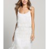 Sexy Sleeveless Straps Low Cut Tassel Mini Dress M30449
