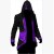 Black with purple 