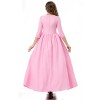 Seven-Quarter Sleeve Princess Dress Pink Court Party Robe Women Magic Master Dress Costume YM0932