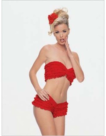 Sexy sweet layered ruffled bikini M5199