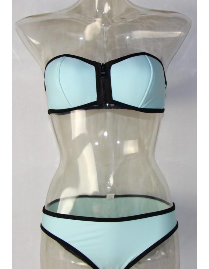 Bandeau Zip Neoprene Bikini M5325
