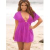Short Sleeve V Neck Beachwear M5321