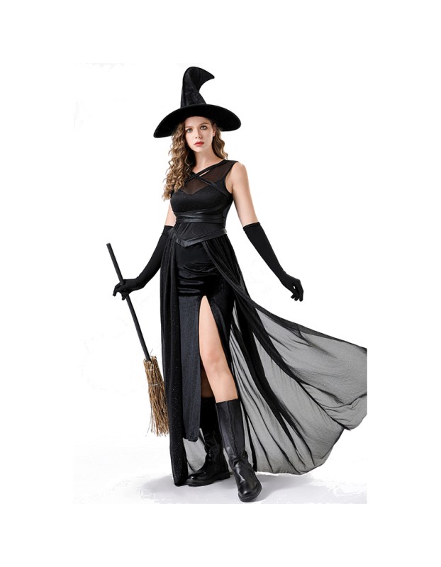 Night Wandering Soul Woman Ghost Dress Witch Death Robe Rave Party Vampire Demon Costume YM089
