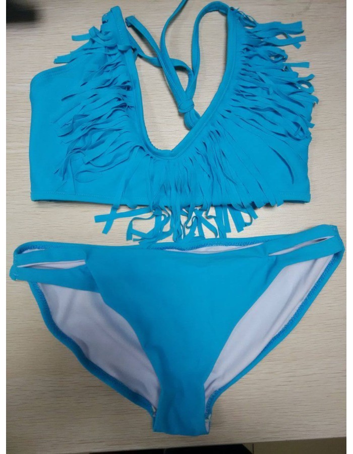 Sexy Black Tassels Bikini M5220