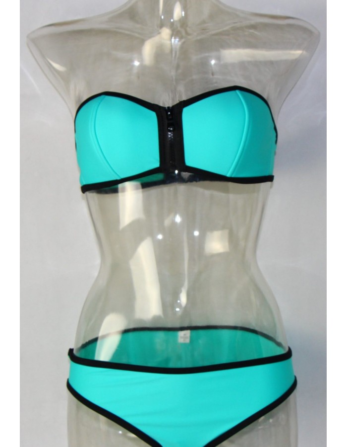 Bandeau Zip Neoprene Bikini M5325