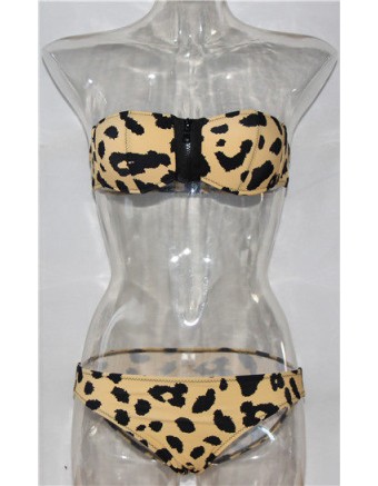 Sexy Print Bikini With Zip M5362