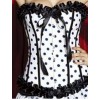 Sexy corset with black dot M1262