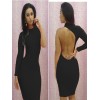 Pure color sexy woman fancy dress M3624