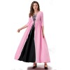 Seven-Quarter Sleeve Princess Dress Pink Court Party Robe Women Magic Master Dress Costume YM0932