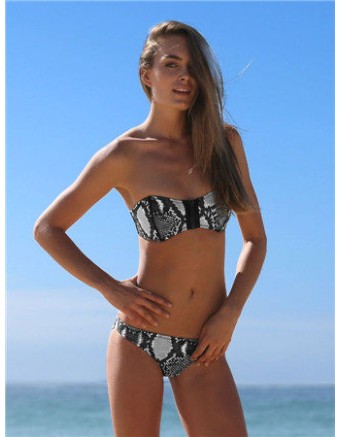 Sexy Print Bikini With Zip M5362
