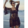 Sexy Floral Lace Open Shoulder Cover-up M5422