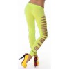 Ripped Opaque Spandex Stirrup Leggings M9117
