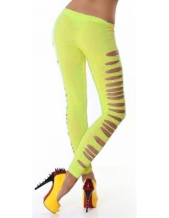 Ripped Opaque Spandex Stirrup Leggings M9117